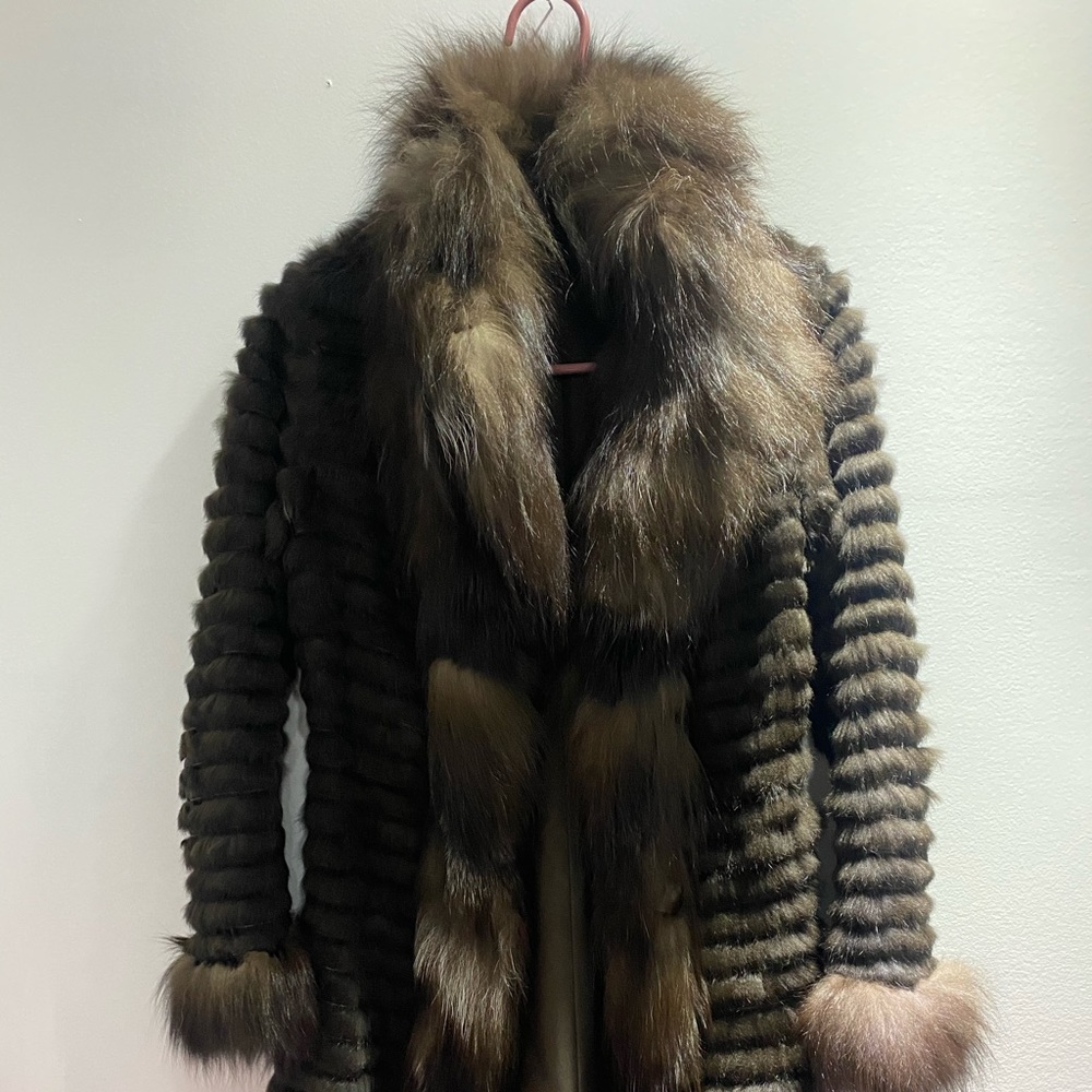 Fox fur coat